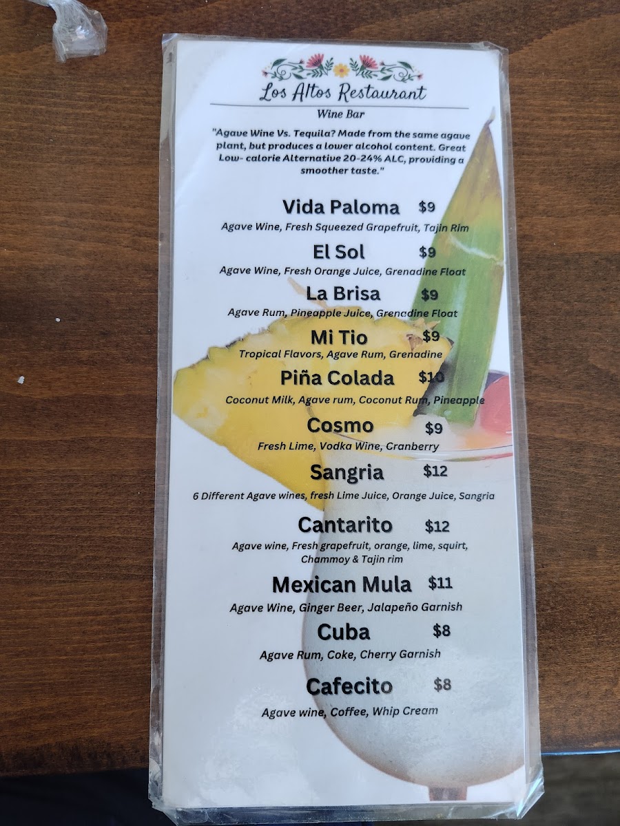 Menu Los Altos Restaurant-4