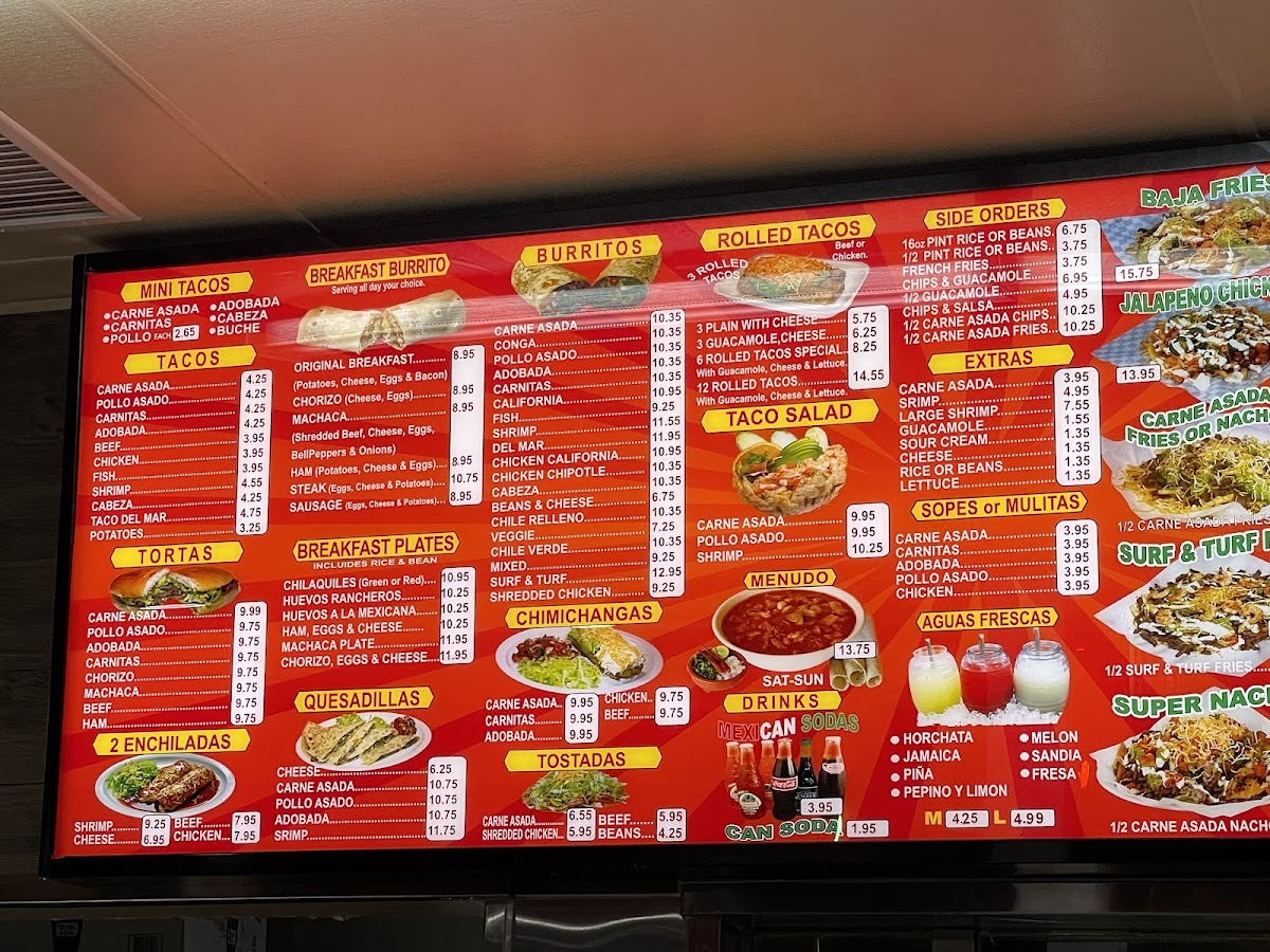 Menu Los Armando's Mexican Food-8