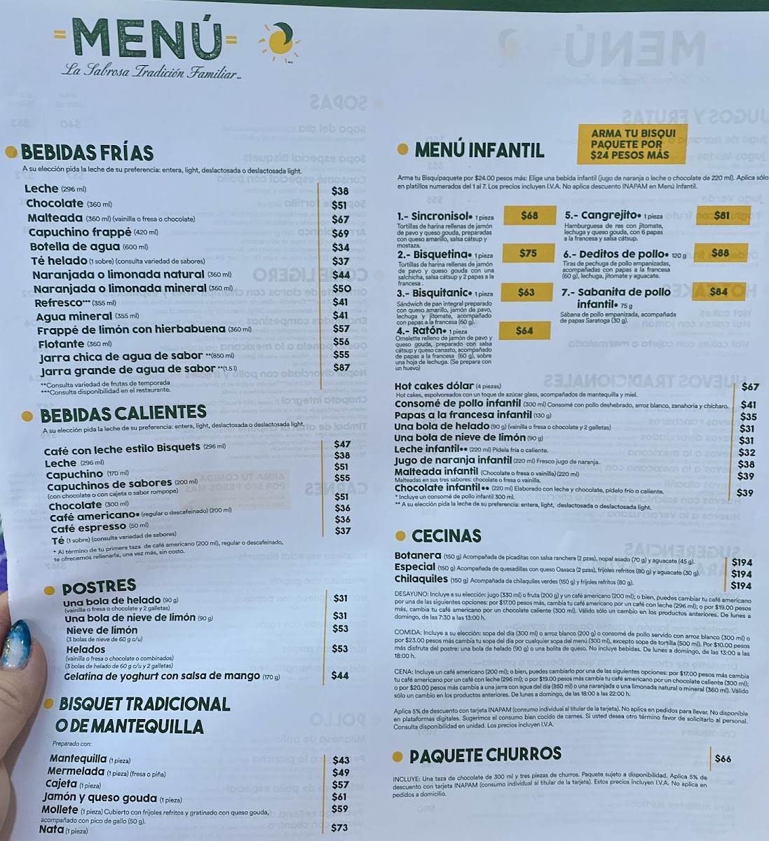 Menu Los Bisquets Obregon-5