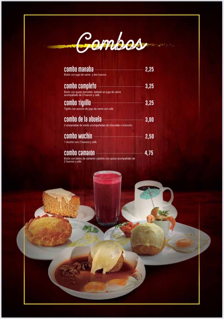 Menu Los Bolones De La Montubia Cafeteria Manabita-1