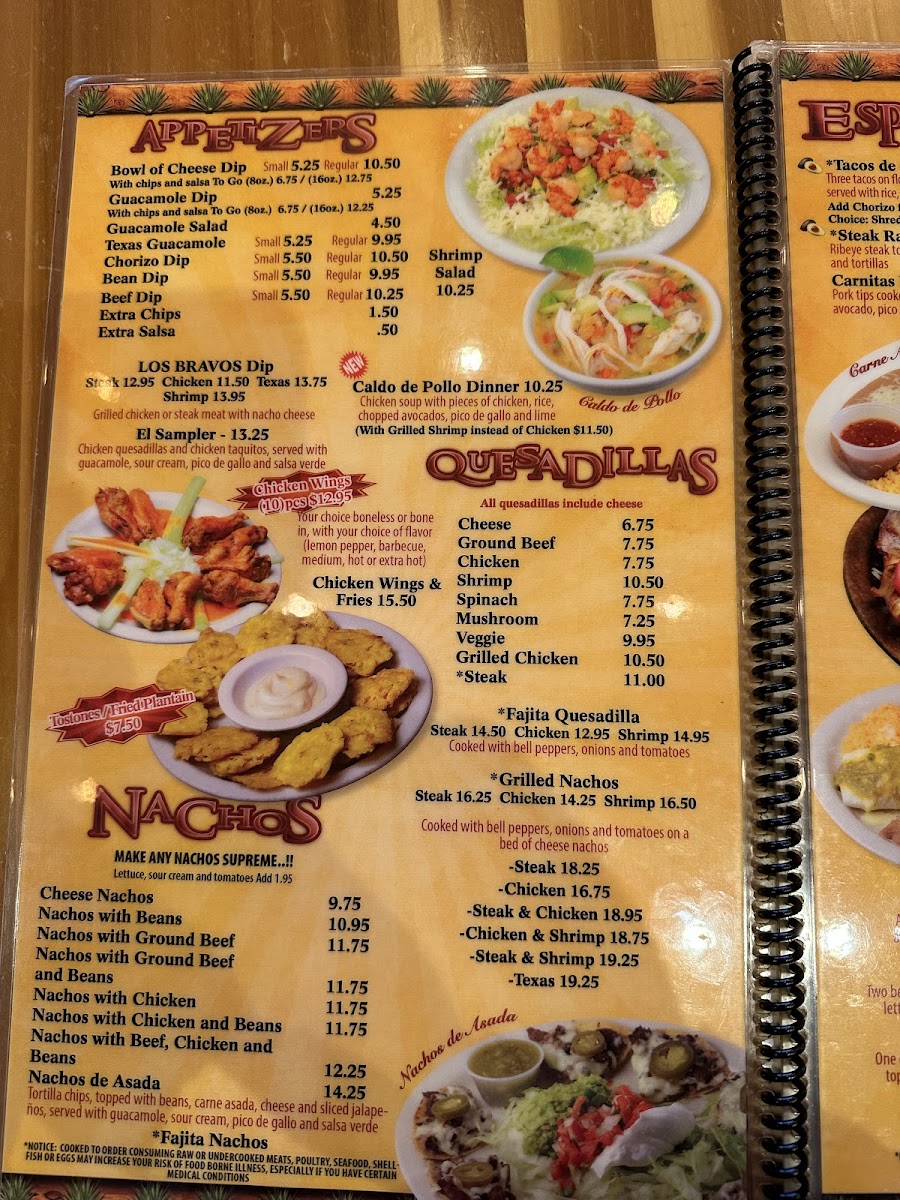 Menu Los Bravos Johnson Mexican Restaurant-6