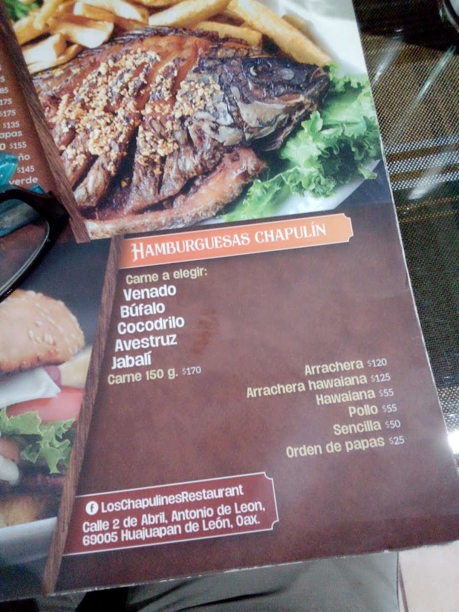 Menu Los Chapulines-1