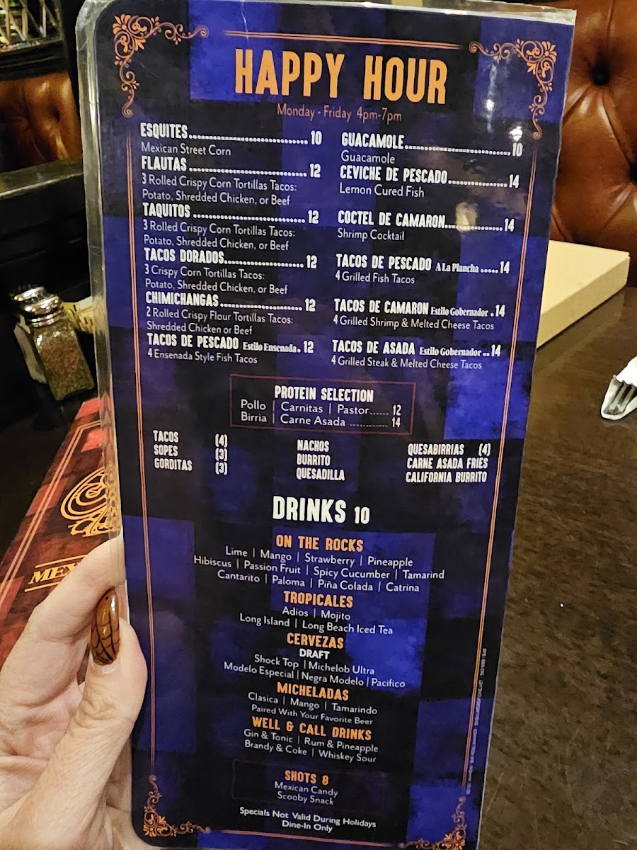 Menu Los Compadres Restaurant-1