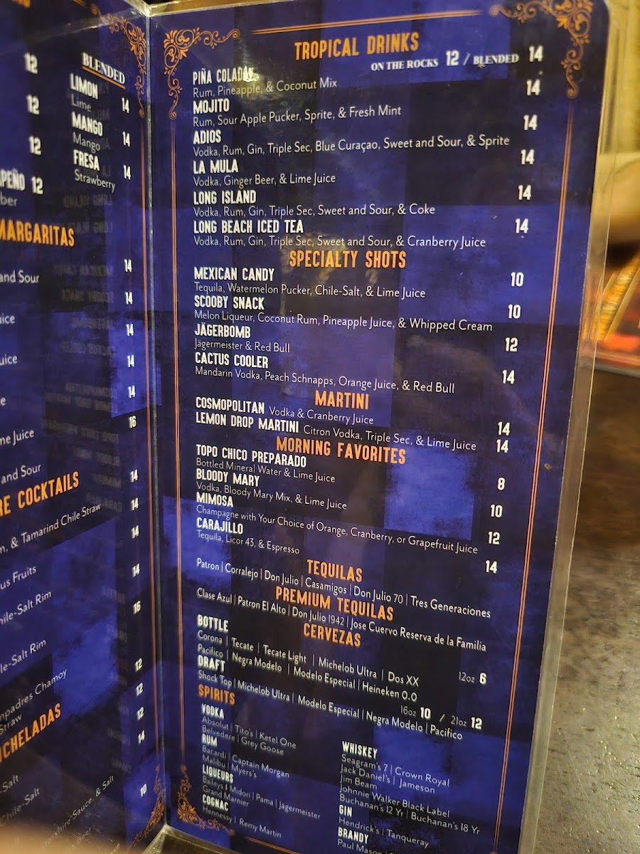 Menu Los Compadres Restaurant-4