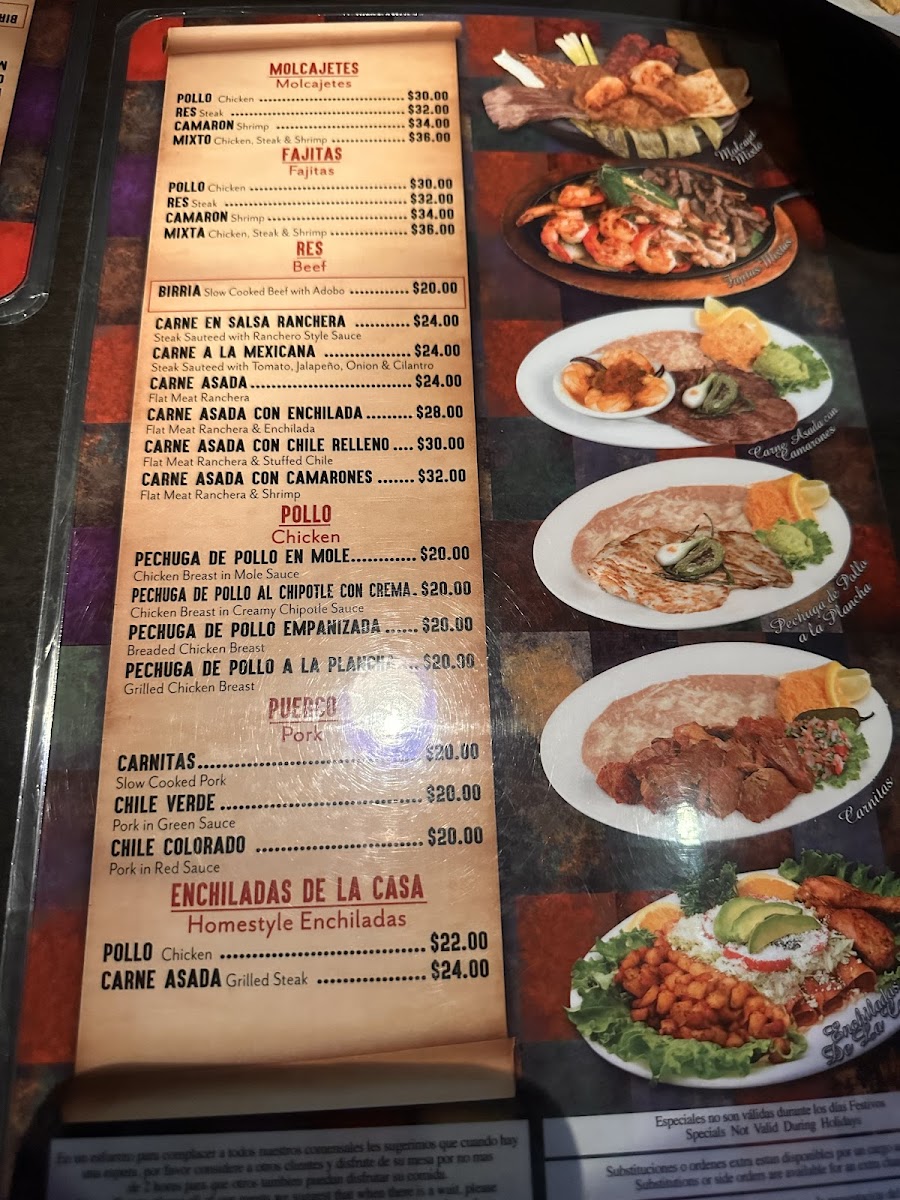 Menu Los Compadres Restaurant-5