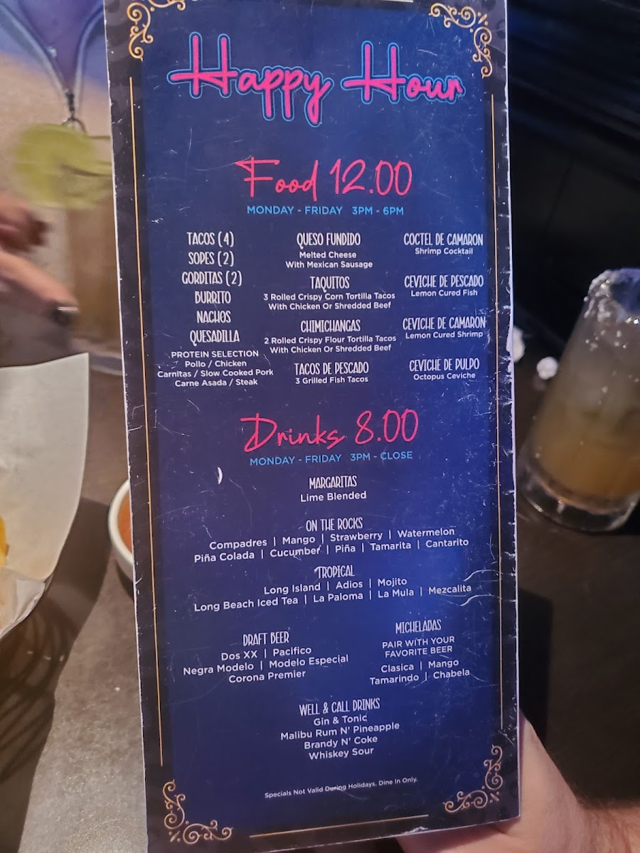 Menu Los Compadres Restaurant-6