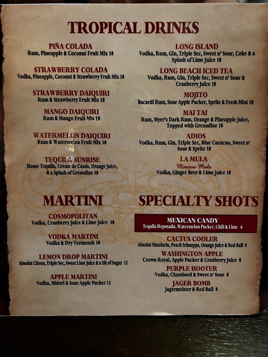 Menu Los Compadres Restaurant-7