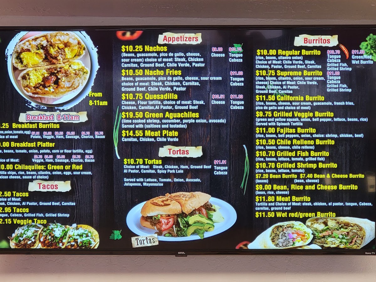 Menu Los Dos Carnales Restaurant-10