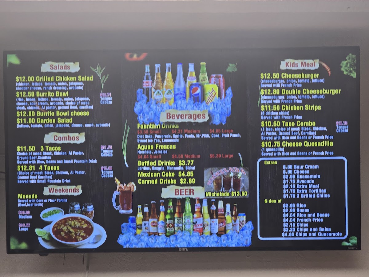 Menu Los Dos Carnales Restaurant-2