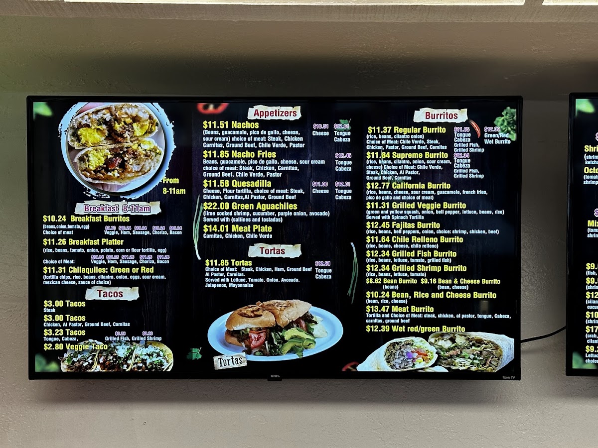 Menu Los Dos Carnales Restaurant-7