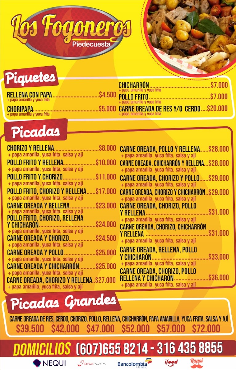 Menu Los Fogoneros Piedecuesta-2