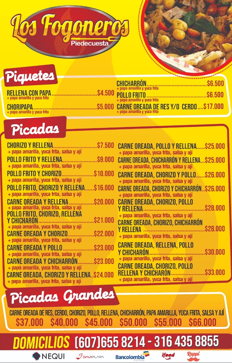 Menu Los Fogoneros Piedecuesta-5