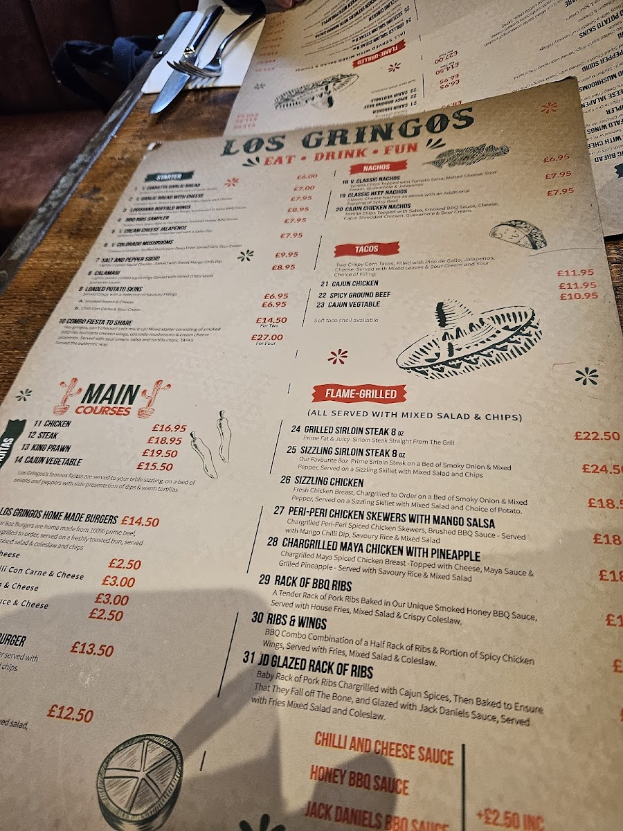 Menu Los Gringos Rye-7