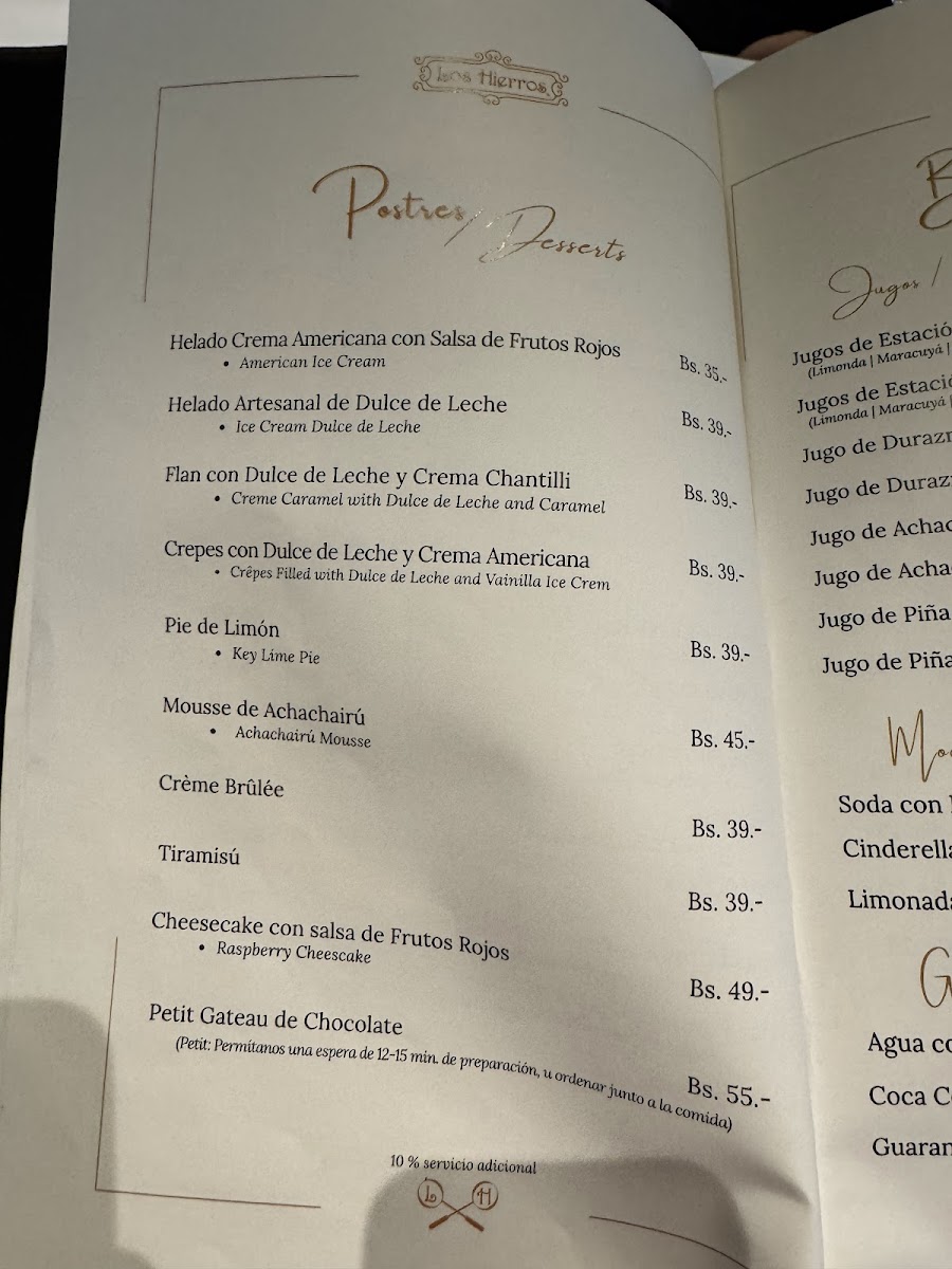 Menu Los Hierros Steakhouse & Bar-2