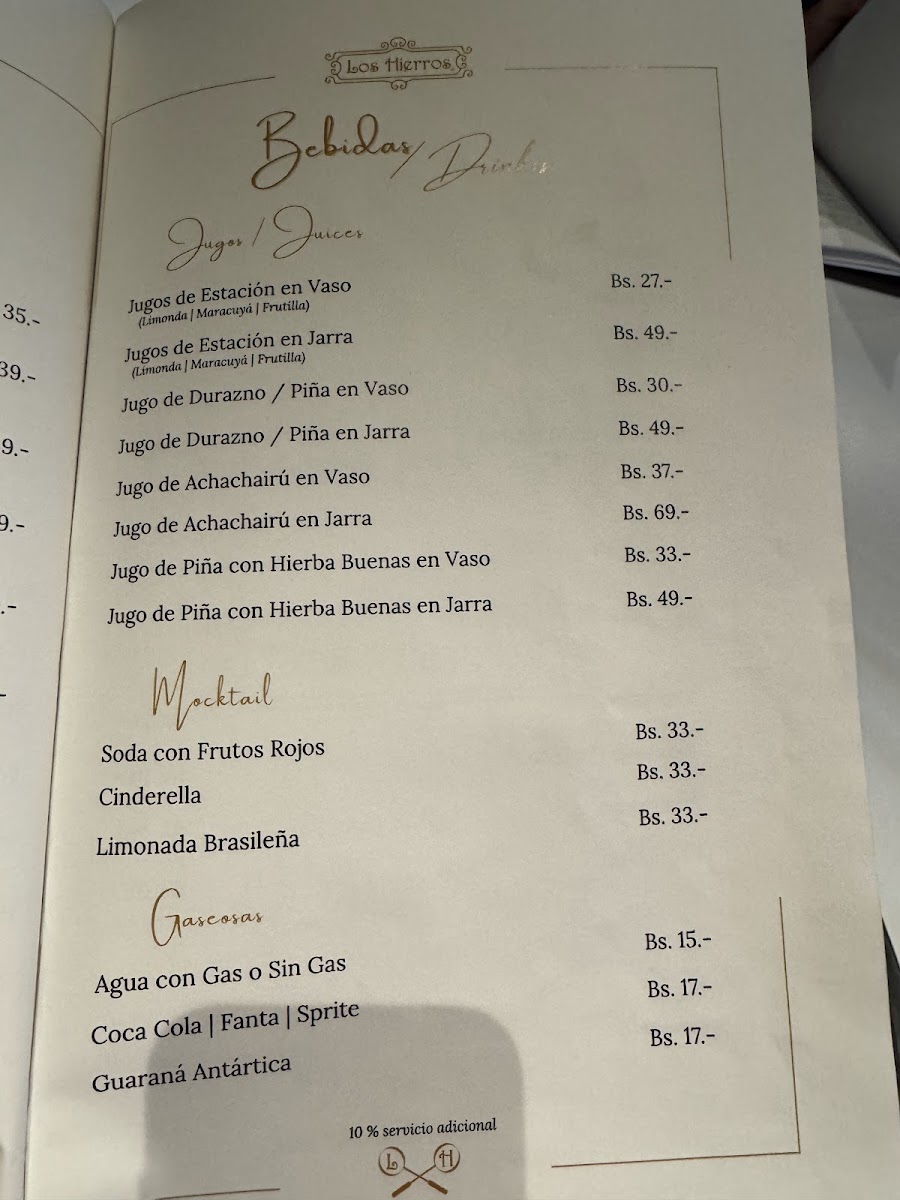 Menu Los Hierros Steakhouse & Bar-3