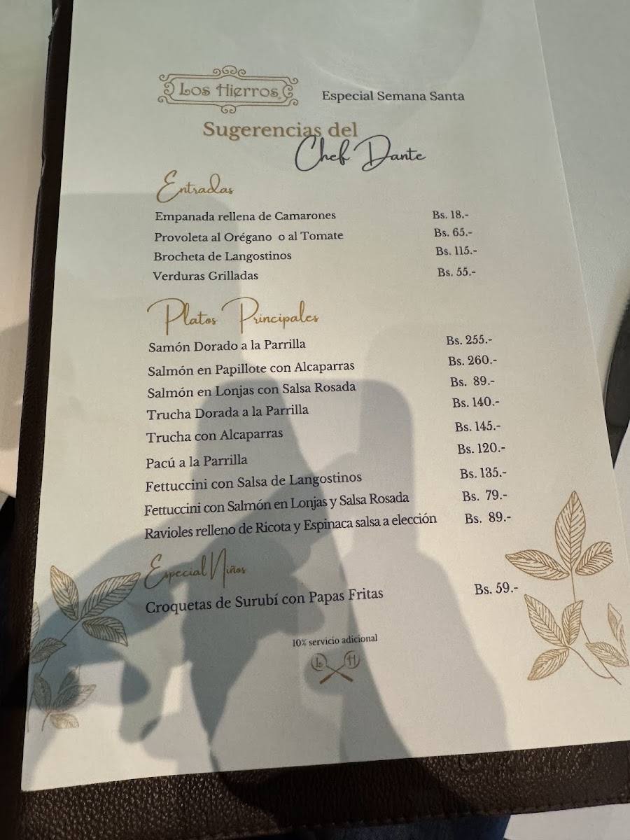 Menu Los Hierros Steakhouse & Bar-6