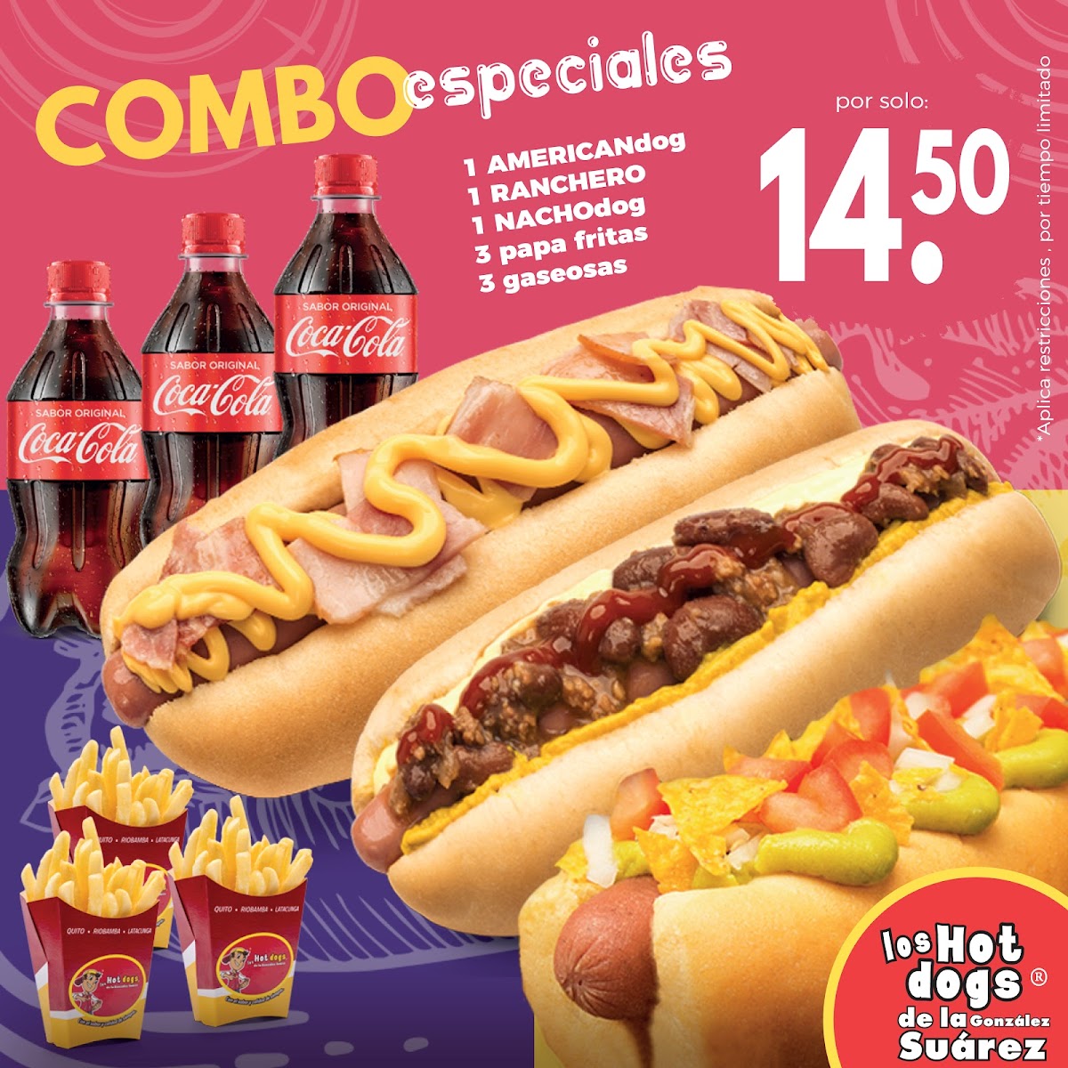 Menu Los Hot Dogs De La Gonzalez Suarez-4