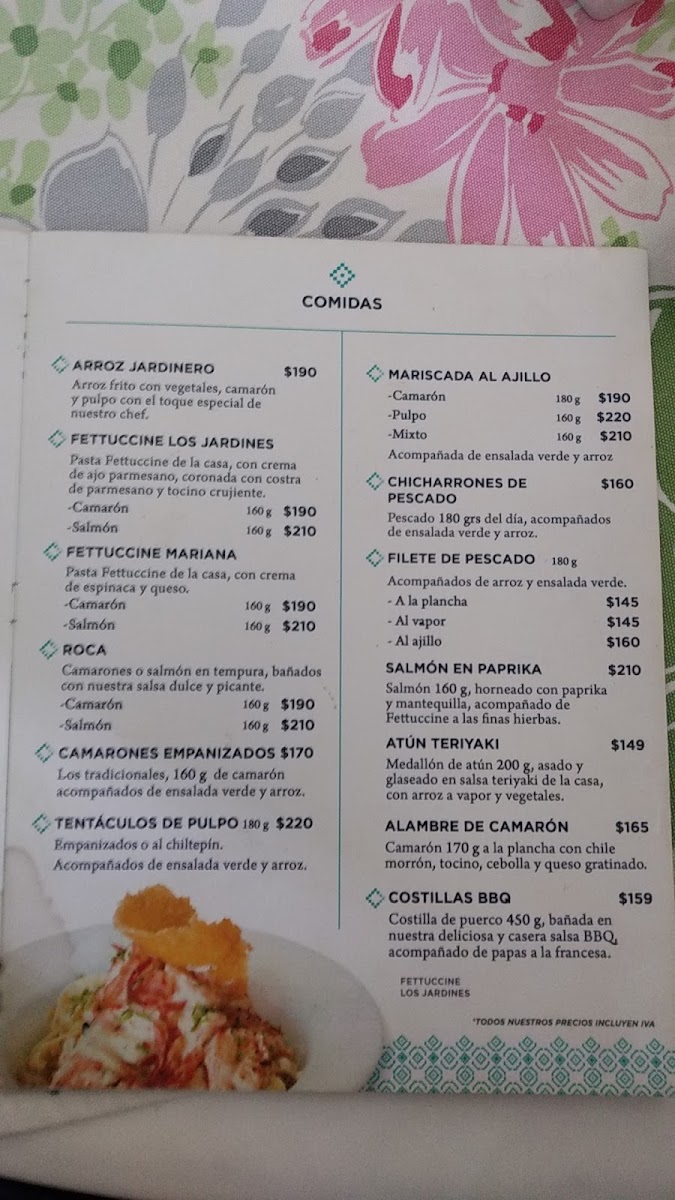 Menu Los Jardines Restaurant-8