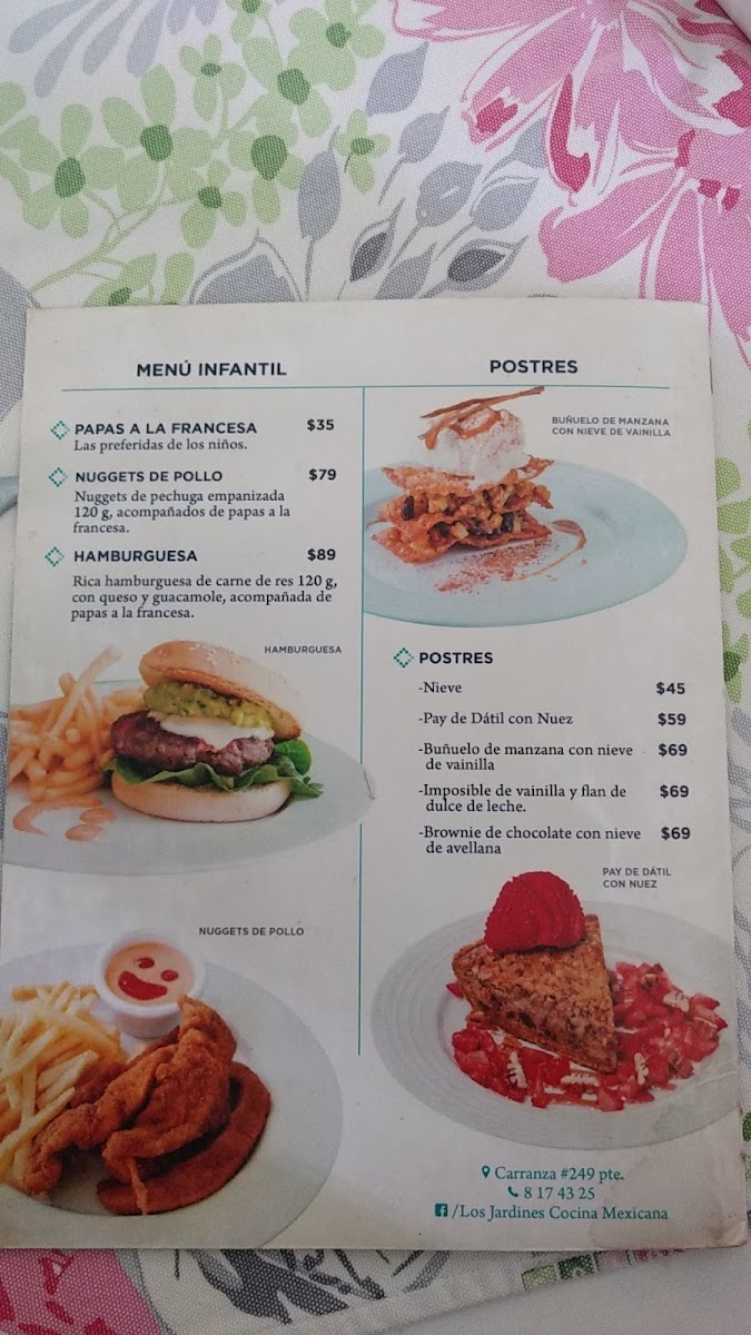 Menu Los Jardines Restaurant-9