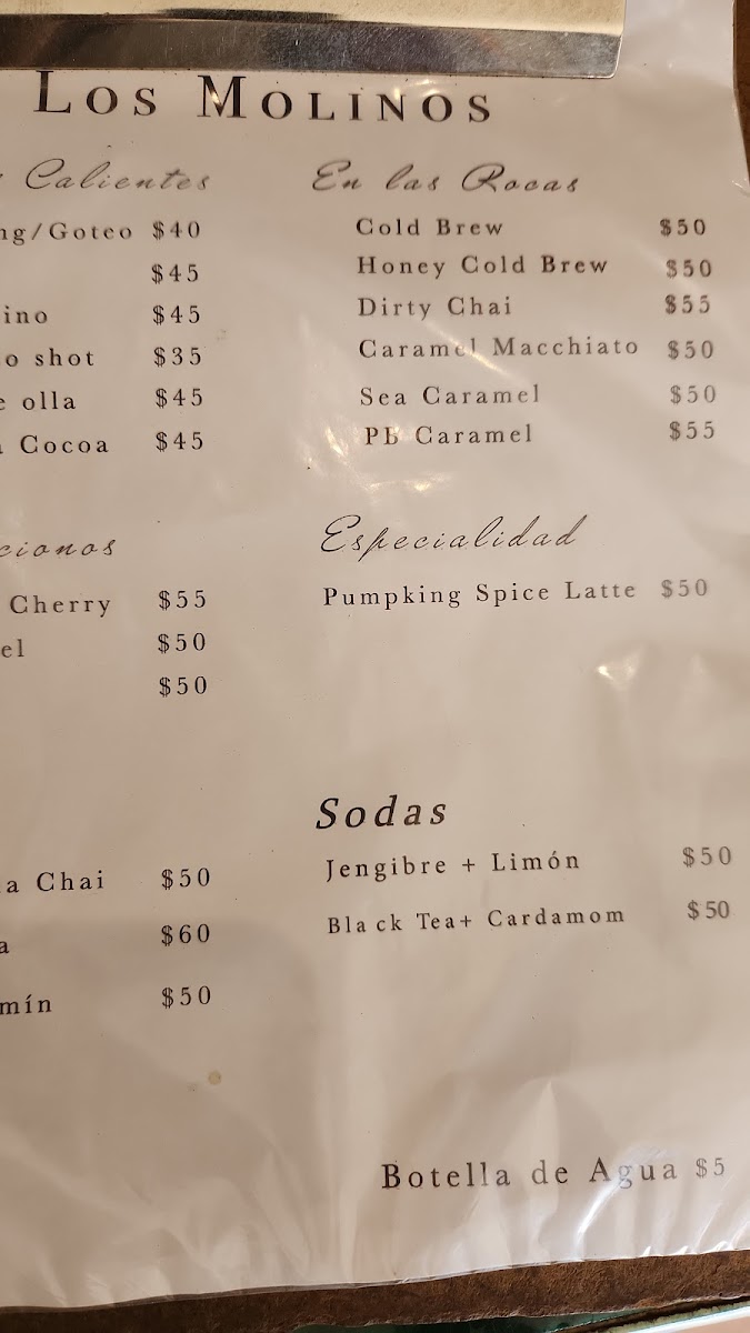 Menu Los Molinos Café-1