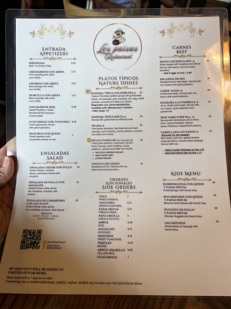 Menu Los Paisas Restaurant-3