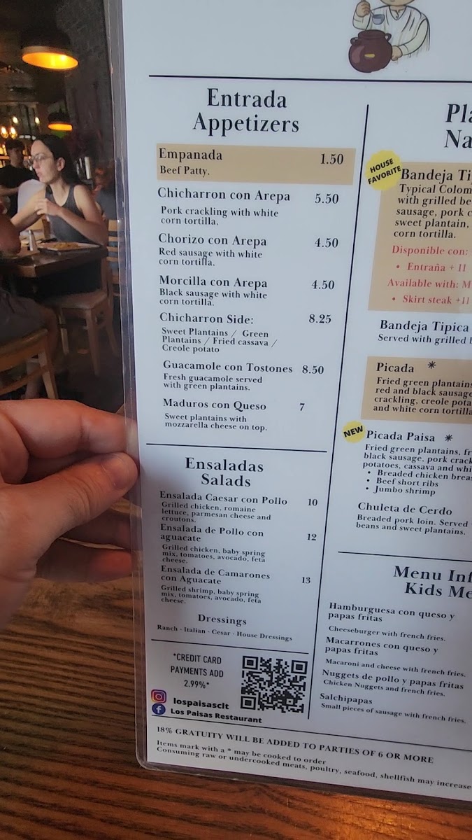Menu Los Paisas Restaurant-5