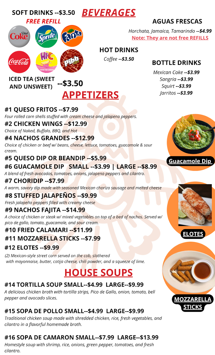 Menu Los Patrones Mexican Restaurant-2
