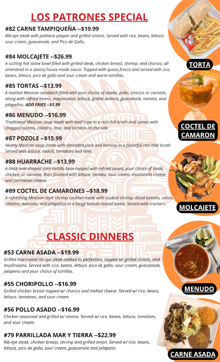 Menu Los Patrones Mexican Restaurant-5
