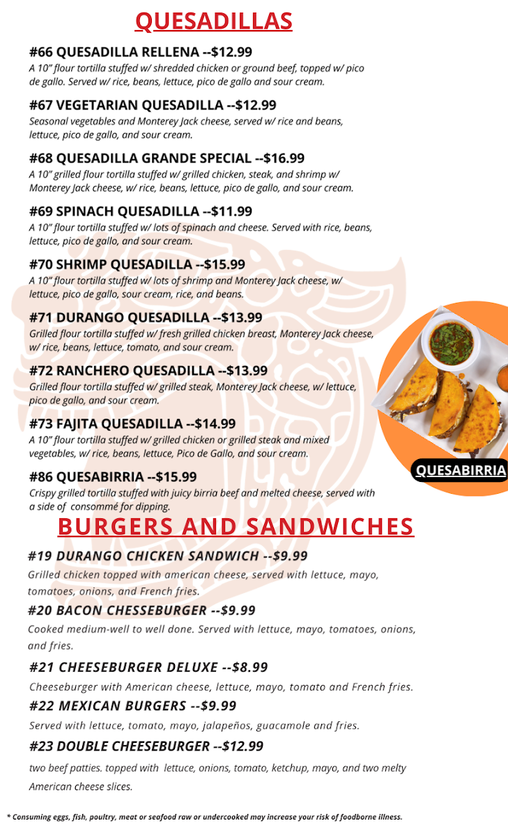 Menu Los Patrones Mexican Restaurant-7