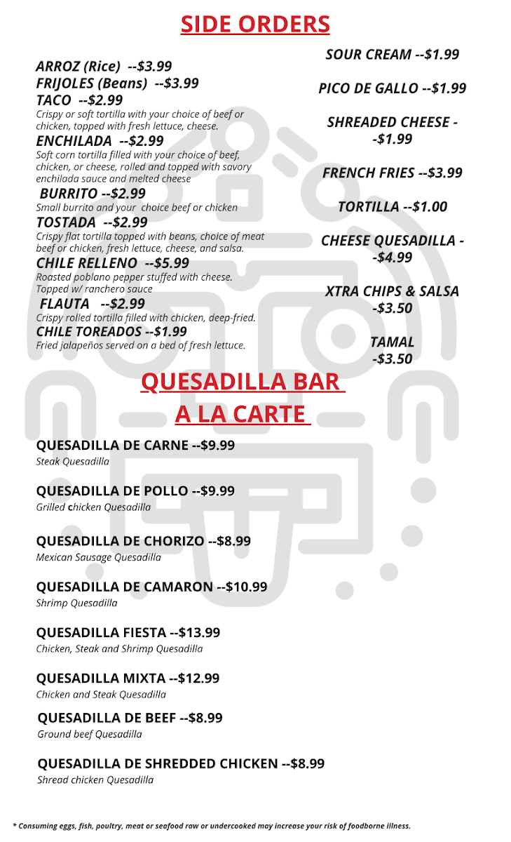 Menu Los Patrones Mexican Restaurant-8