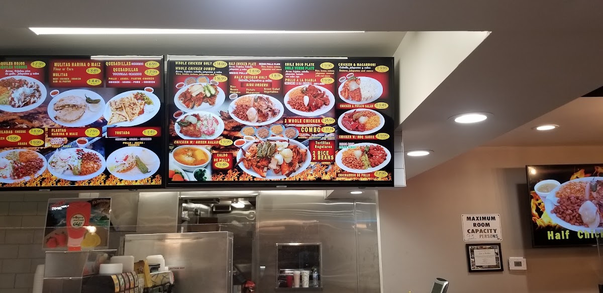 Menu Los Tres Pollos #3-8