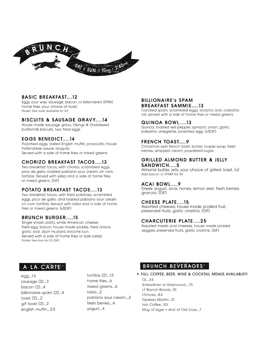 Menu Lost Fox-4