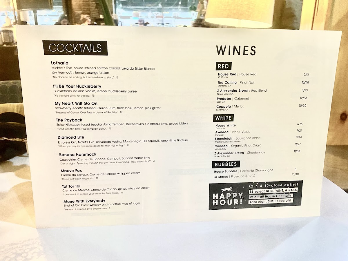 Menu Lost Fox-9
