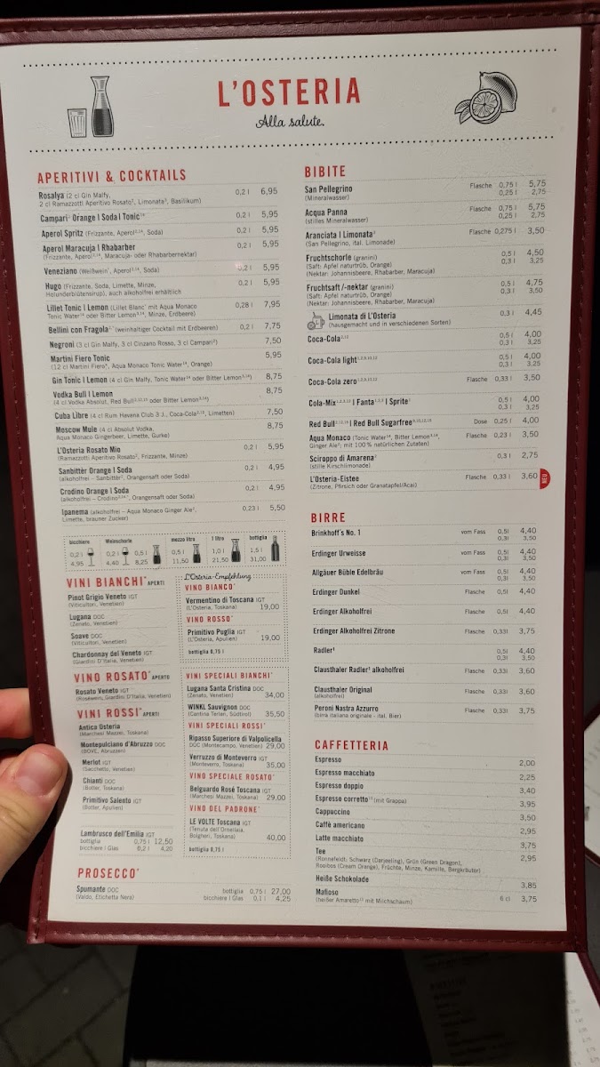 Menu L'osteria Kamen-9
