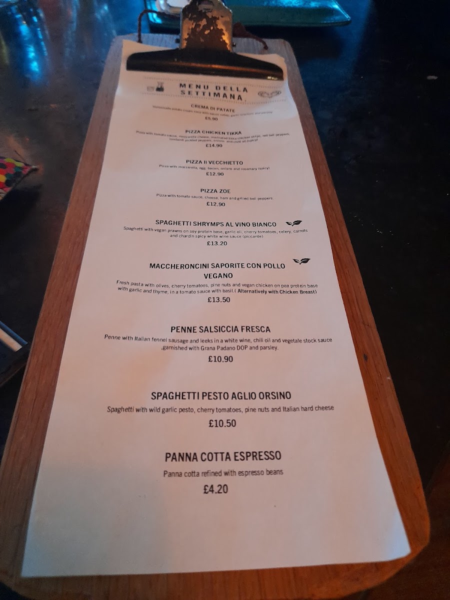 Menu L'osteria Southampton-3