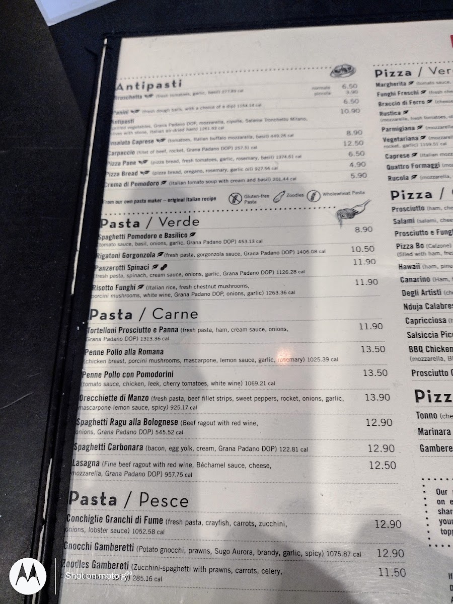 Menu L'osteria Southampton-5