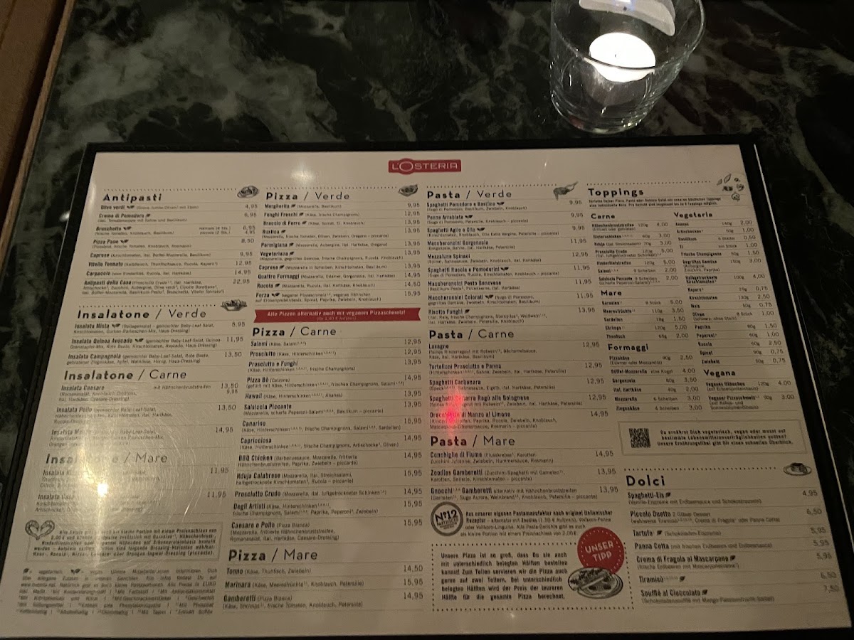 Menu L'osteria Travemünde-5