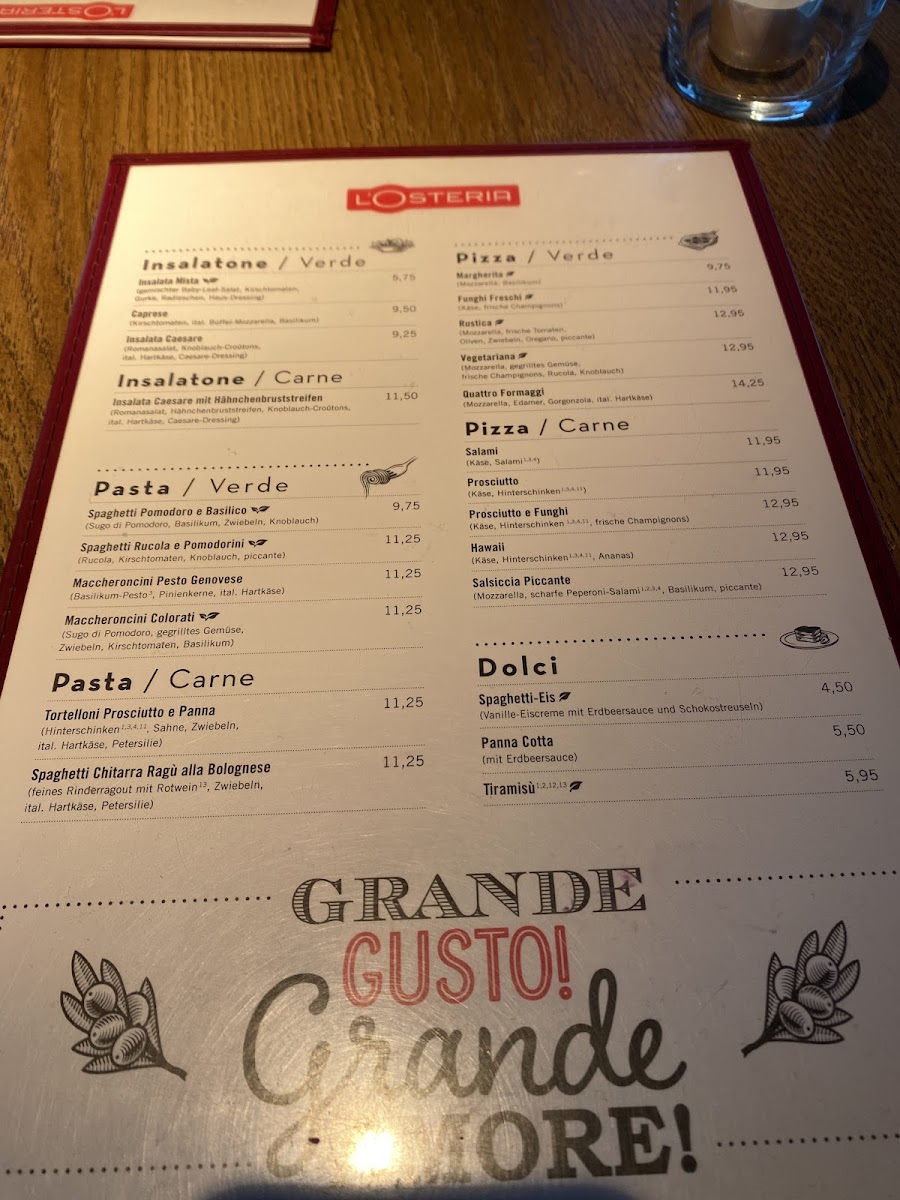 Menu L'osteria Travemünde-6