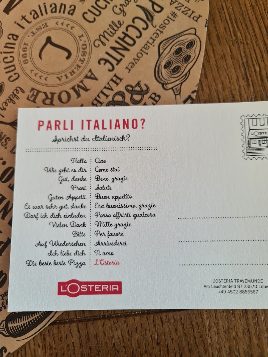 Menu L'osteria Travemünde-9
