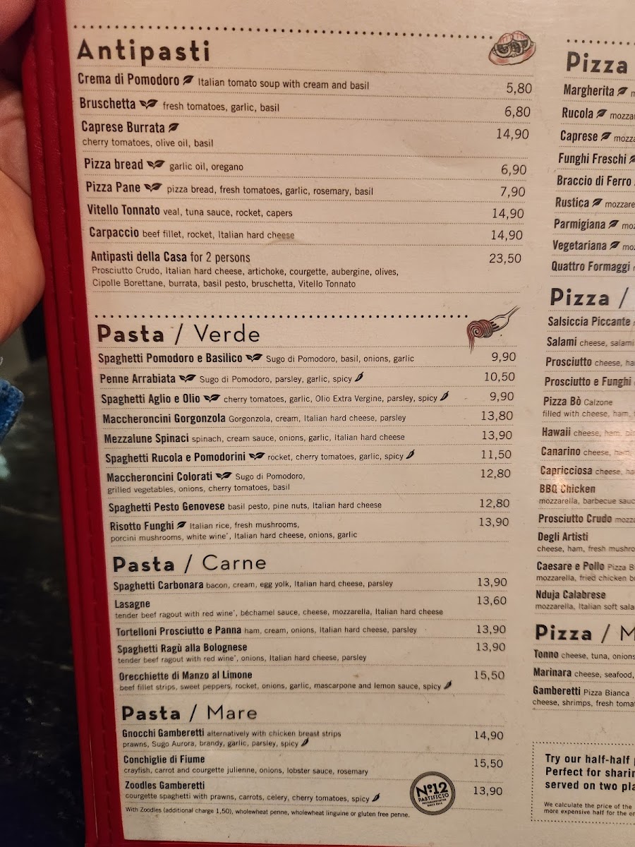 Menu L'osteria Wien Bräunerstraße-8