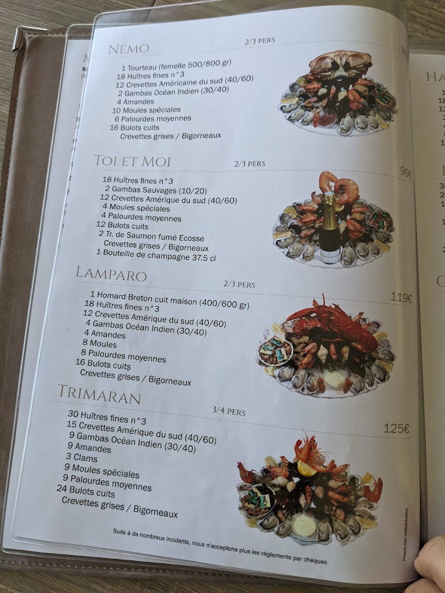 Menu L'ostrea La Criée-10