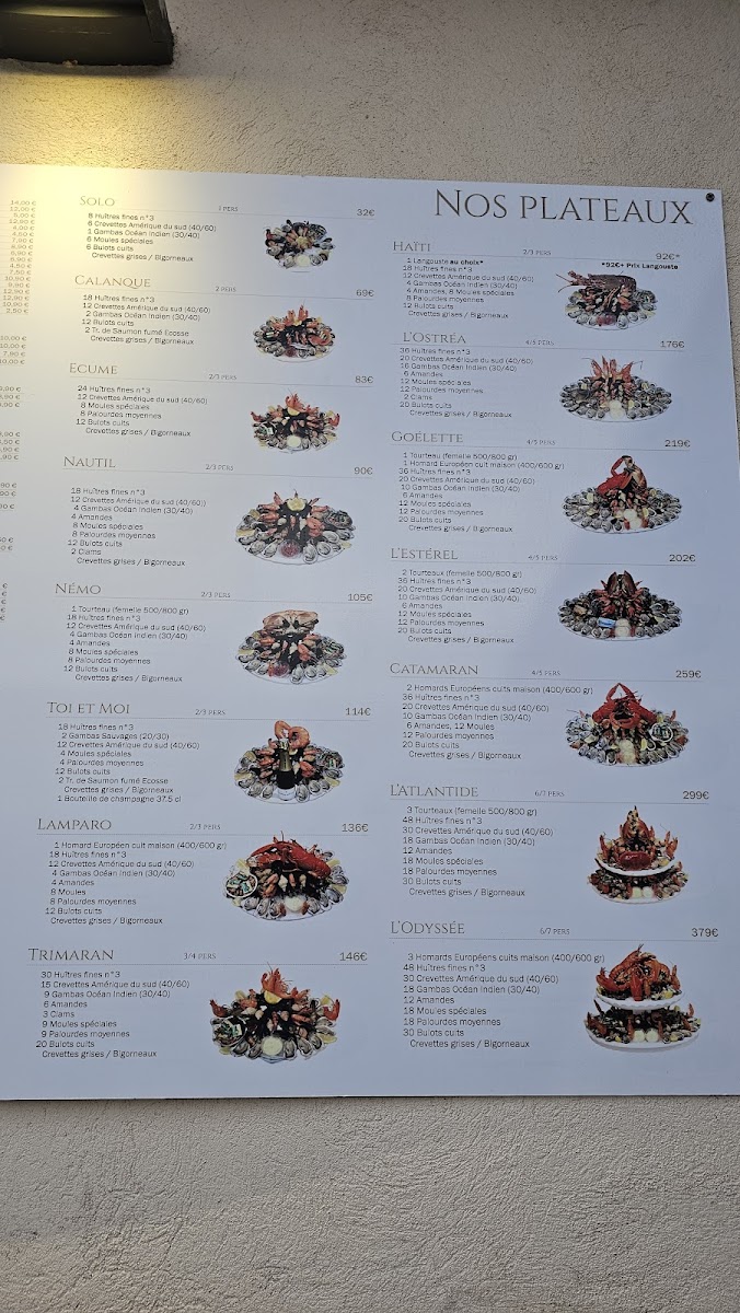 Menu L'ostrea La Criée-3