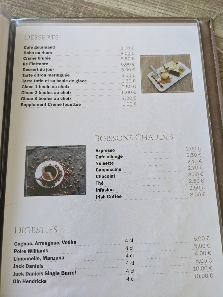 Menu L'ostrea La Criée-8