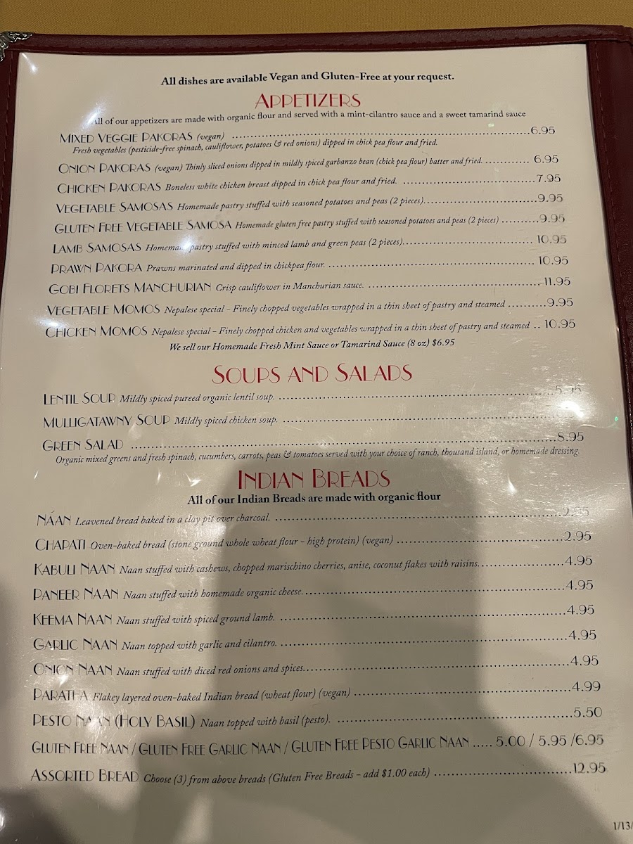 Menu Lotus Cuisine Of India-5