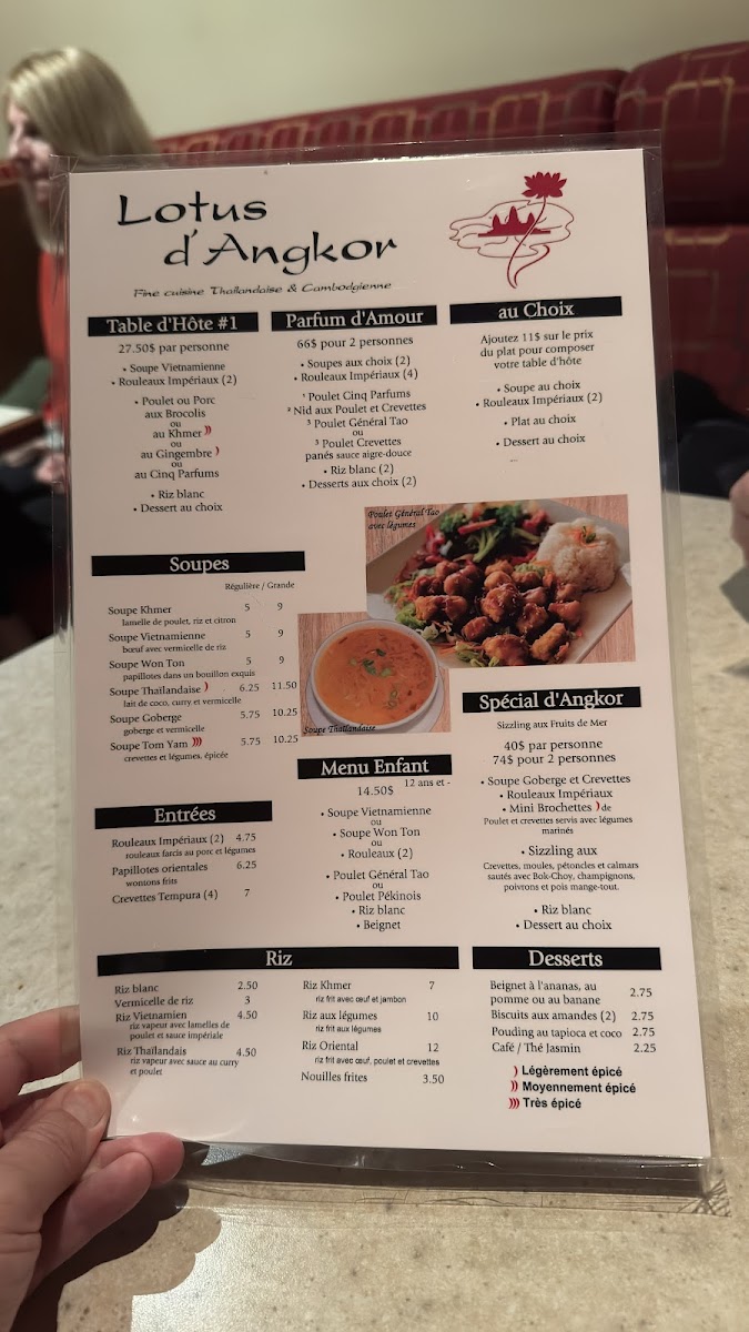 Menu Lotus D'angkor-2