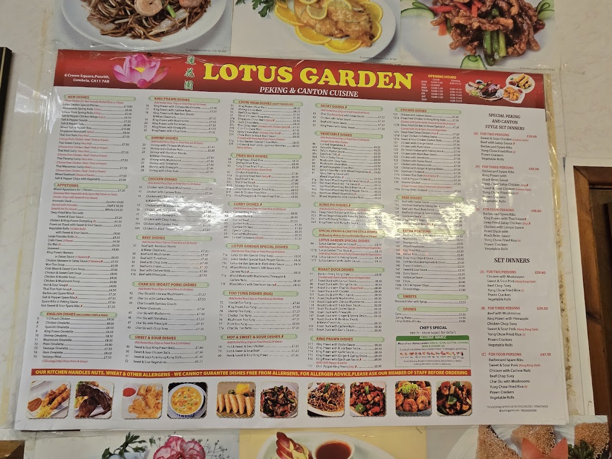 Menu Lotus Garden Chinese Takeaway-1