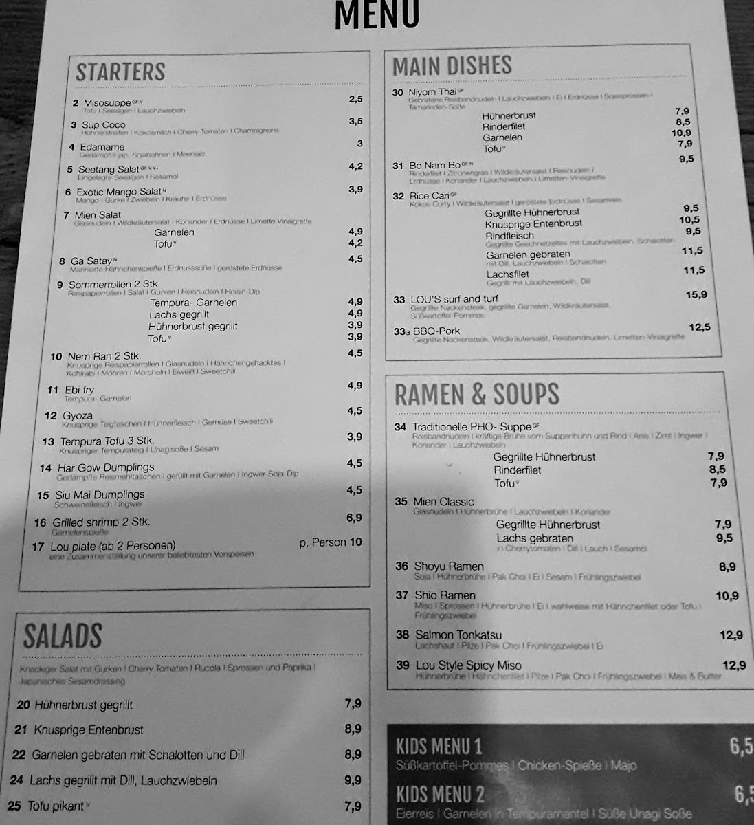 Menu Lou Restaurant - The Finest Asian Kitchen & Sushi Dessau-8