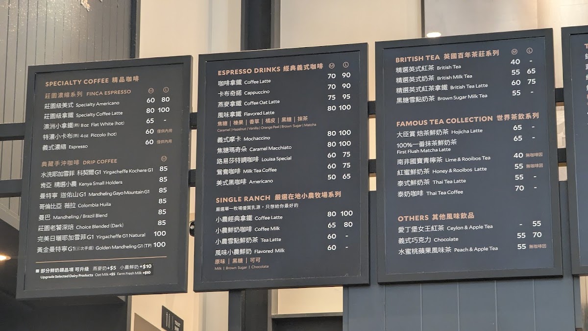 Menu Louisa Coffee Xiangshan Arts Shop-8