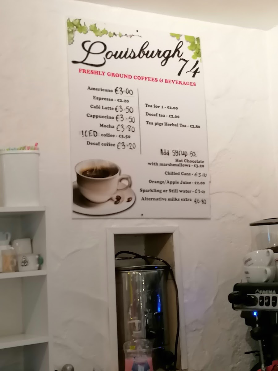 Menu Louisburgh 74 - Café Bistro-3
