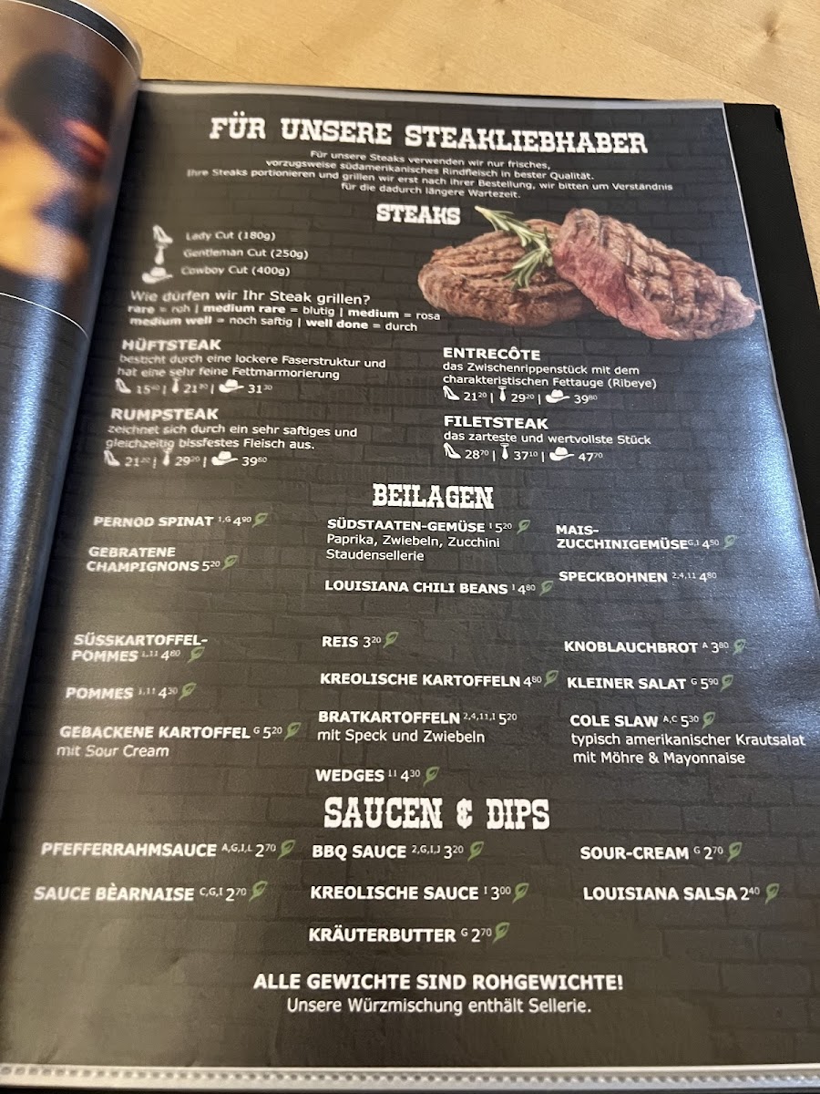 Menu Louisiana - Steakhaus & Südstaaten-Restaurant-3